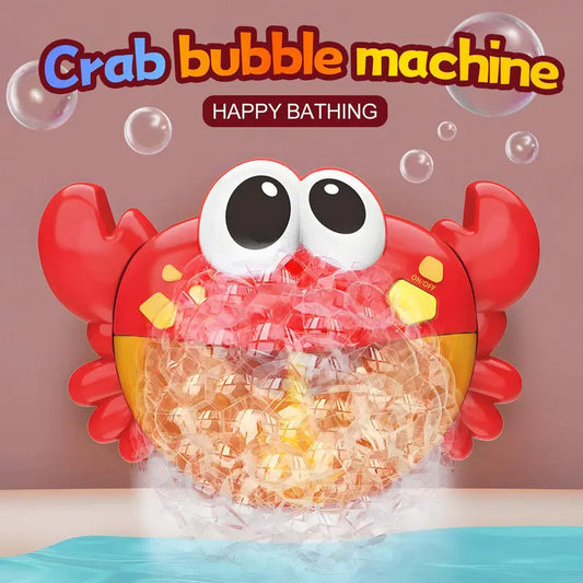 🦀 Gör badstunden till en rolig lekstund – krabbformad bubbelmaskin med musik för barn