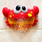 🦀 Gör badstunden till en rolig lekstund – krabbformad bubbelmaskin med musik för barn
