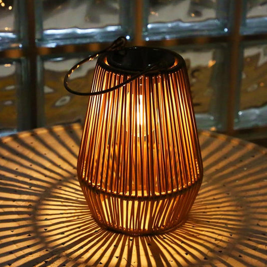🔥 55 % RABATT! Från traditionellt hantverk till modern trädgårdsdekoration – solcellsdriven bambulykta med unik orientalisk charm 🏮