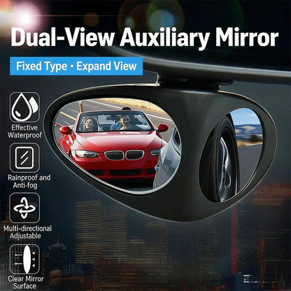 🚗 Blindspegelspegel med dubbelt vidvinkel – 360° justerbar, HD-glas, vädertålig – Eliminera kantskador & förbättra parkeringssäkerheten (1 eller 2-pack)