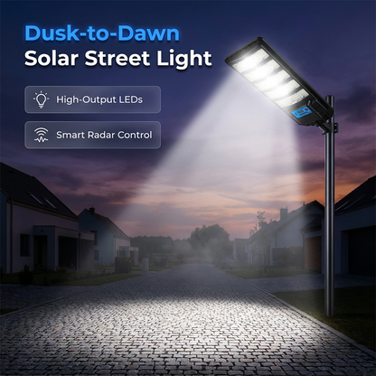 💡 50% RABATT! ✨ Solcellsdriven gatlykta med rörelsesensor – IP67 vattentät, 240° bred belysning & långlivat LFP-batteri – Automatisk tändning, perfekt för uppfart, garage eller trädgård ☀️🔍