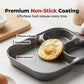 🍳50% RABATT NU! 3-i-1 non-stick frukostpanna, flerfacksdelad stekpanna, jämn värmefördelning, kompatibel med alla spishällar för ägg, pannkakor och morgonmåltider