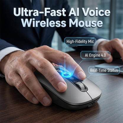 🖱️ TIDSBEGRÄNSAT 50% RABATT! 💥 AI-smart trådlös röstmus – 1600 ord/min, översättningshub, ergonomisk ✨