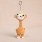 Long Neck Plush Animal Bag Pendant