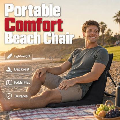 🎉 50 % RABATT! Sitt bekvämt överallt – bärbar hopfällbar campingstol för strand, camping och utomhusäventyr 🏕️