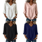 🔥 50 % RABATT! V-ringad damblus – bekväm vardagsstil med elegant passform ✨