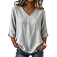 🔥 50 % RABATT! V-ringad damblus – bekväm vardagsstil med elegant passform ✨