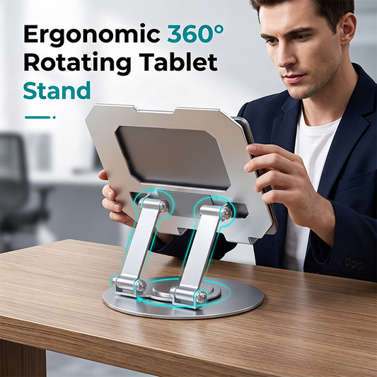 ✨ Aluminium surfplatteställ – justerbar höjd och 360° rotation för hem, arbete och underhållning