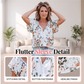 ✨ Blommig V-ringad blus – feminin stil för vardag, arbete och fritid 🌷