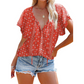 ✨ Blommig V-ringad blus – feminin stil för vardag, arbete och fritid 🌷