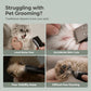 Silent Pet Hair Clipper with LED Light and Ceramic Blade for Dogs and Cats