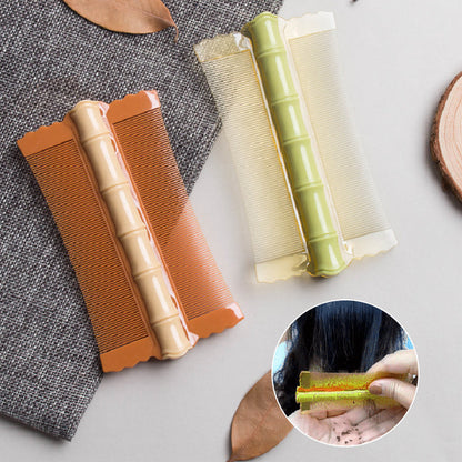 ✨ Perfekt styling varje dag – dubbelsidig fintandad kam i bambudesign för enkel hårvård
