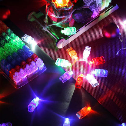 🌈 Lys upp fingertopparna – mini LED-fingerlampor med färgglada ljuseffekter för lek, fest och show