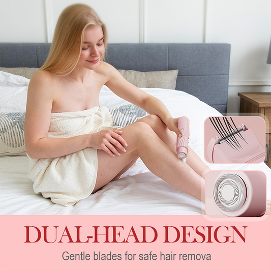 ✨ Len hud överallt – bärbar elektrisk epilator med dubbla huvuden för enkel hårborttagning