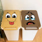 😊 Ge soptunnan ett roligare uttryck – 4 ark smiley-klistermärken för enkel och kreativ dekoration