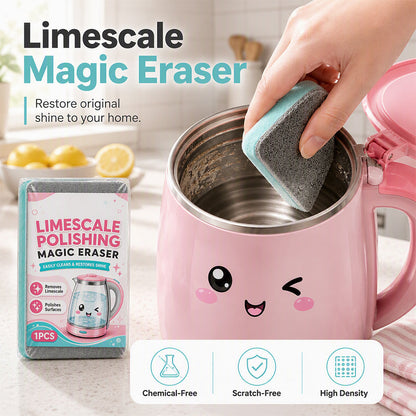 🧽 50 % RABATT! Få bort kalkavlagringar utan hårt skrubbande – Magic Eraser-svamp för vattenkokare, diskho och hårt vatten