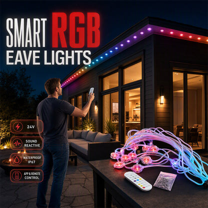 🌈 Förvandla taket med smart RGB-belysning – styr färger och effekter i appen och synka ljuset med musiken
