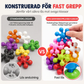🧩 50 % RABATT! Bygg fritt i 3D – sammankopplade snöflingeklossar för kreativ lek