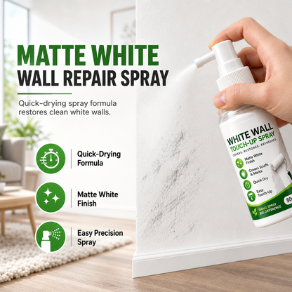 🤍 50 % RABATT NU! Dölj märken och småskador på vita väggar snabbt – praktisk touch-up-spray för ett fräschare resultat