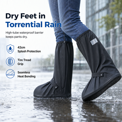 👢 50 % RABATT NU! 🌧️ Vattentäta Stövelskydd – Halkfri Sula & Reflekterande Detaljer