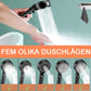 🚿 Starkare tryck, bredare stråle och 5 lägen – duschhuvud för en skönare helkroppsdusch