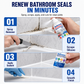 🛁 50 % RABATT! Ta bort gammal fog och täta om – komplett 2-i-1-kit för badrummet