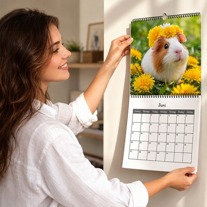 Bedårande marsvinsväggkalender