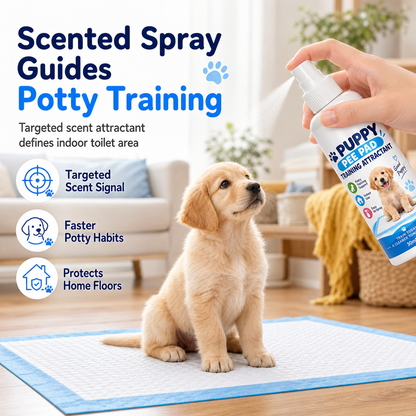 🐶 Hjälp valpen att hitta rätt plats – toalettträningsspray för valpar