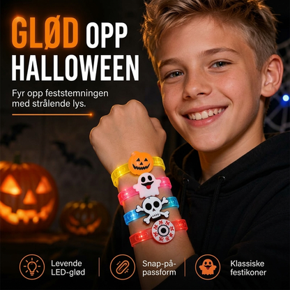 🎃Köp 1, få 1 gratis🔥✨ LED-armband för Barn till Halloween – Blinkande Ljus för Extra Festlig Halloweenstämning 👻