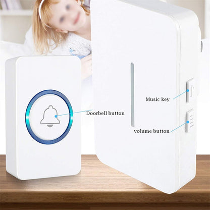 🔔 50 % RABATT! Trådlös smart dörrklocka med lång räckvidd och LED-signal