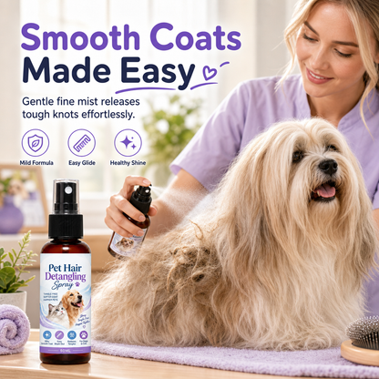🔥50% RABATT NU! 🐾 Utglättande spray för husdjur, löser upp tovigt päls ✨