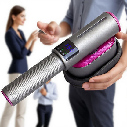 👔 50 % RABATT! Släta ut skrynkliga kläder snabbt och enkelt – portabel handhållen ångsteamer med digital display