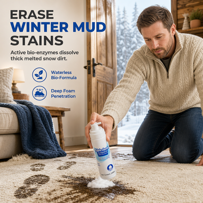 🛋️ 50 % RABATT! Ta bort fläckar utan att tvätta hela soffan eller mattan – vattenfritt rengöringsskum för soffor, madrasser och mattor, 200 ml