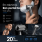 🧔 Slät rakning utan krångel – uppladdningsbar rakapparat för män
