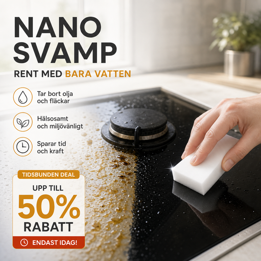 🔥 50 % RABATT! Utan rengöringsmedel – Nano-rengöringssvamp som enkelt tar bort smuts och fläckar ✨
