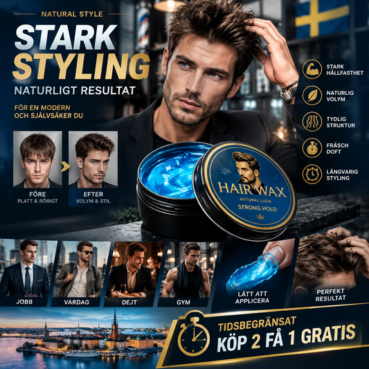 💈 KÖP 2 – FÅ 1 GRATIS! Snygg frisyr med fräsch colognedoft – stylingpomada för män, 130 g