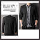 😎Falsk falsk skjorta för män Cardigan Tricotée✨（🔥49% rabatt + köp 2 gratis frakt📦）
