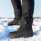 [Vintergåva] Vinter Anti Slip Vattentäta Fuskpälsfodrade Varmfodrade Snöskor